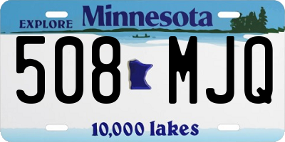 MN license plate 508MJQ