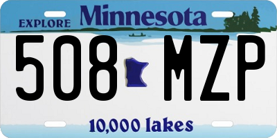 MN license plate 508MZP
