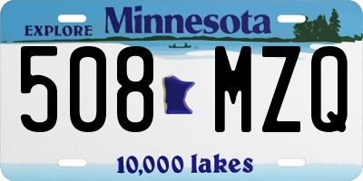 MN license plate 508MZQ