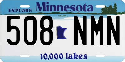 MN license plate 508NMN