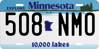 MN license plate 508NMO