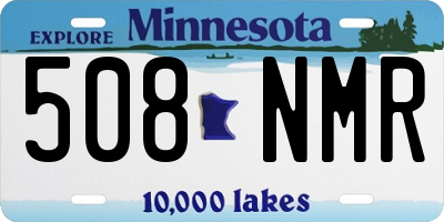 MN license plate 508NMR