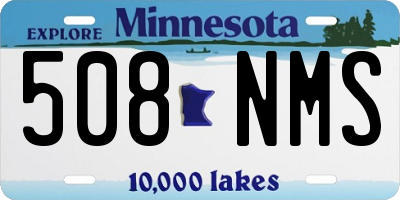 MN license plate 508NMS