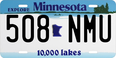 MN license plate 508NMU