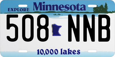 MN license plate 508NNB