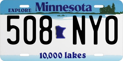 MN license plate 508NYO