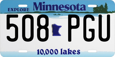 MN license plate 508PGU
