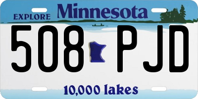 MN license plate 508PJD