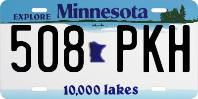 MN license plate 508PKH