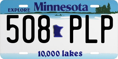 MN license plate 508PLP