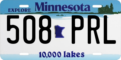 MN license plate 508PRL