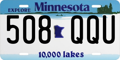 MN license plate 508QQU