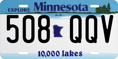 MN license plate 508QQV