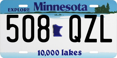 MN license plate 508QZL