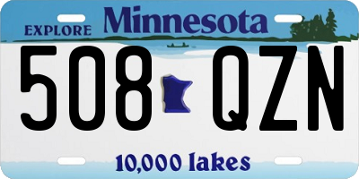 MN license plate 508QZN