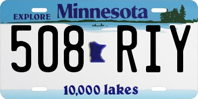 MN license plate 508RIY
