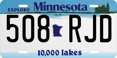 MN license plate 508RJD