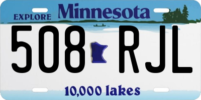 MN license plate 508RJL