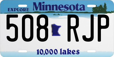 MN license plate 508RJP