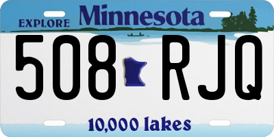 MN license plate 508RJQ