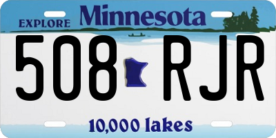 MN license plate 508RJR