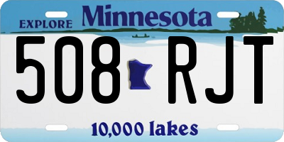 MN license plate 508RJT