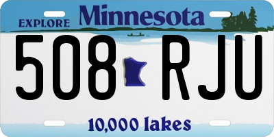 MN license plate 508RJU