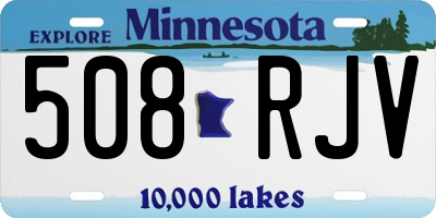 MN license plate 508RJV