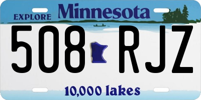 MN license plate 508RJZ