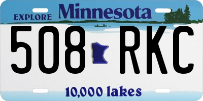 MN license plate 508RKC