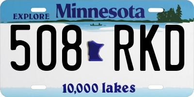 MN license plate 508RKD