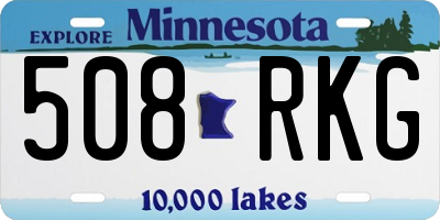 MN license plate 508RKG