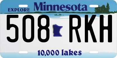 MN license plate 508RKH