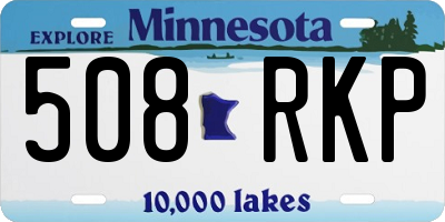 MN license plate 508RKP