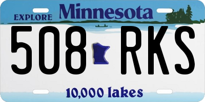 MN license plate 508RKS