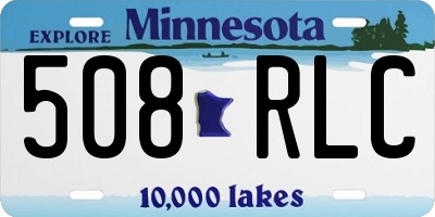 MN license plate 508RLC