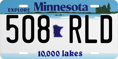 MN license plate 508RLD