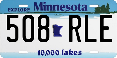 MN license plate 508RLE