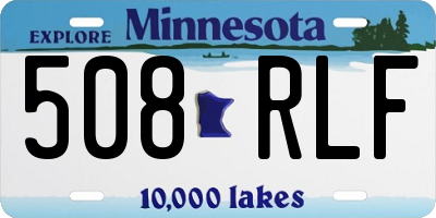 MN license plate 508RLF