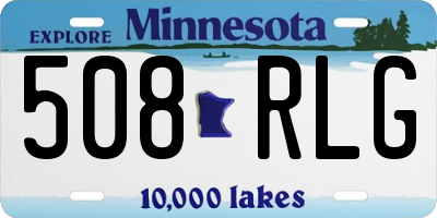 MN license plate 508RLG