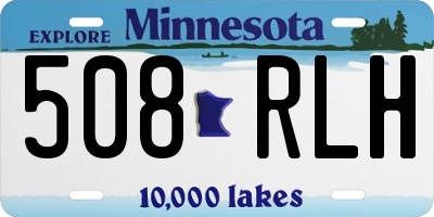 MN license plate 508RLH