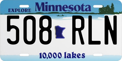 MN license plate 508RLN
