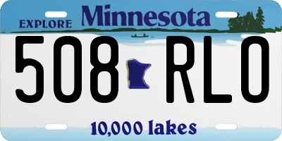 MN license plate 508RLO