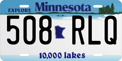 MN license plate 508RLQ