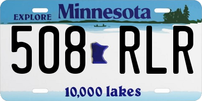 MN license plate 508RLR