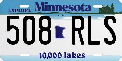 MN license plate 508RLS