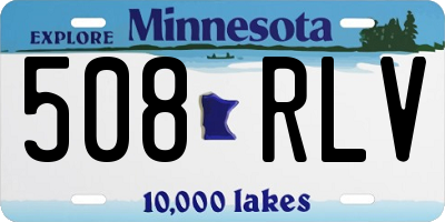 MN license plate 508RLV