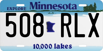 MN license plate 508RLX