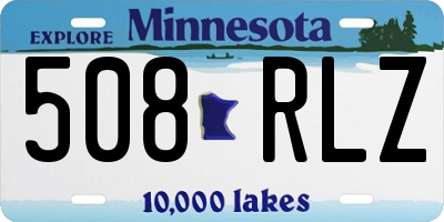 MN license plate 508RLZ