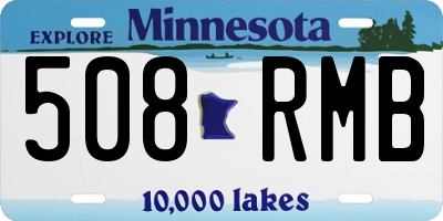 MN license plate 508RMB